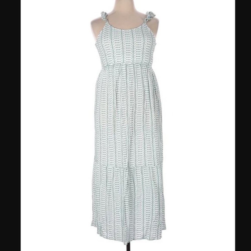 Jessica Simpson White Pleated Sundress